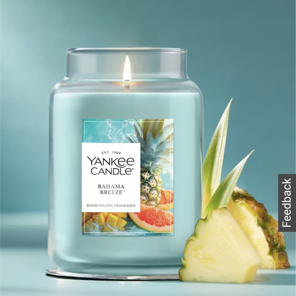 Bahama Breeze Tropical Scented Yankee Candle Never Opened